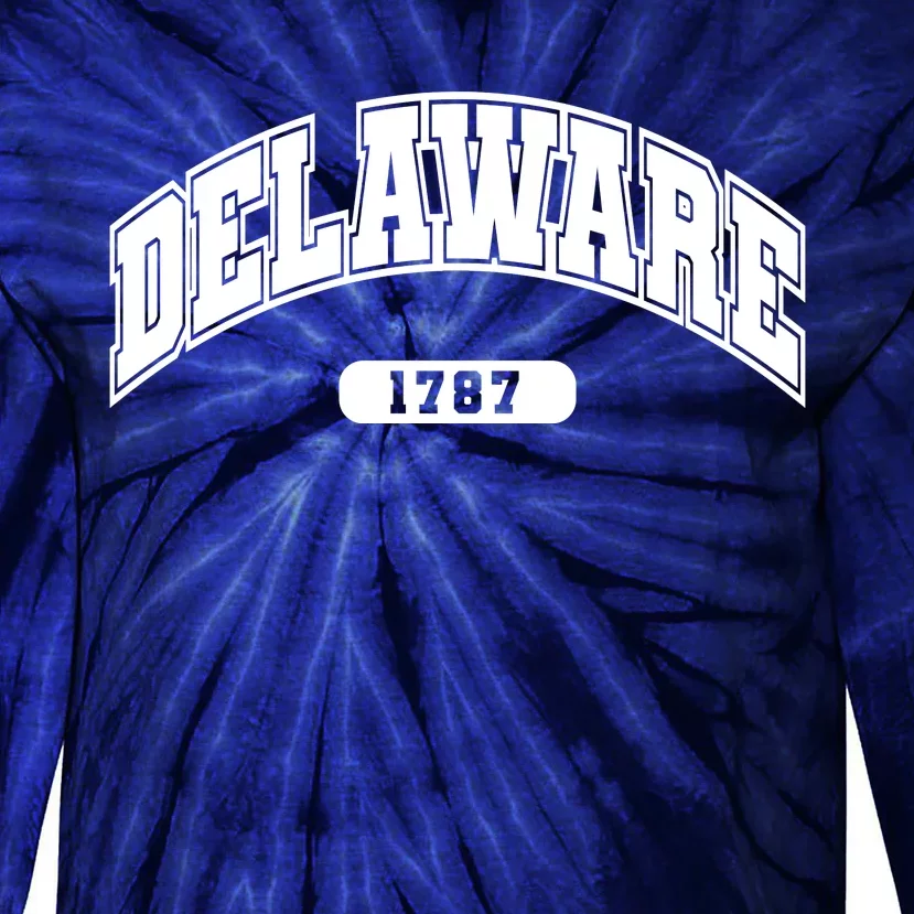 Delaware Collegiate Style 1787 Tie-Dye Long Sleeve Shirt