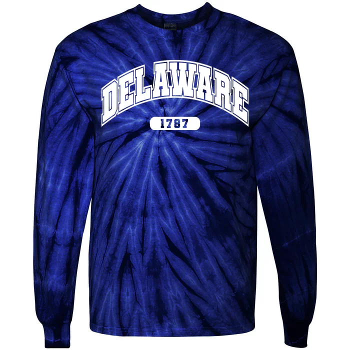 Delaware Collegiate Style 1787 Tie-Dye Long Sleeve Shirt