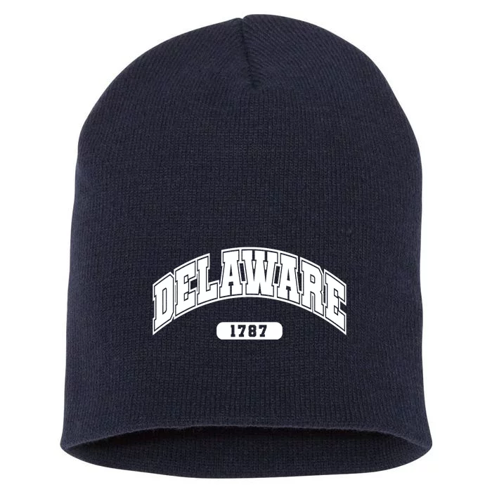 Delaware Collegiate Style 1787 Short Acrylic Beanie