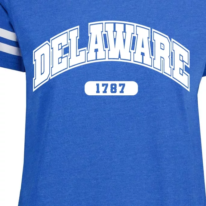 Delaware Collegiate Style 1787 Enza Ladies Jersey Football T-Shirt