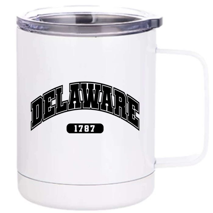 Delaware Collegiate Style 1787 Front & Back 12oz Stainless Steel Tumbler Cup