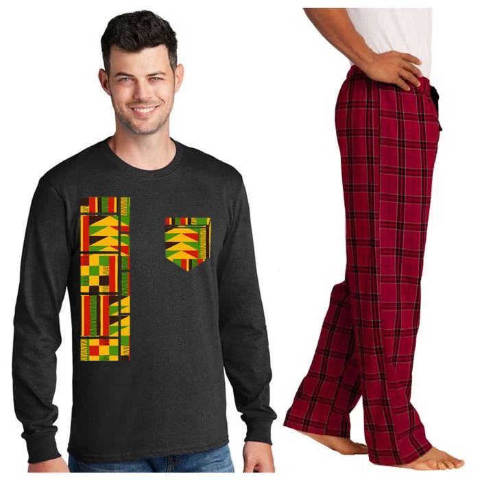 Dashiki Costume Traditional African Kente Long Sleeve Pajama Set