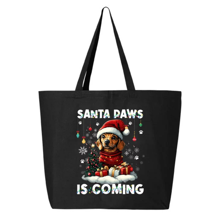 Dachshund Christmas Tree Lights Decorations Dog Lover Xmas 25L Jumbo Tote