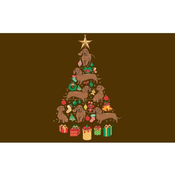 Dachshund Christmas Tree Bumper Sticker