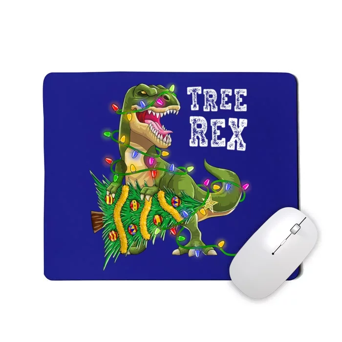 Dinosaur Christmas Tree Rex Family Matching Funny Gift Mousepad