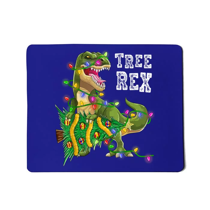 Dinosaur Christmas Tree Rex Family Matching Funny Gift Mousepad