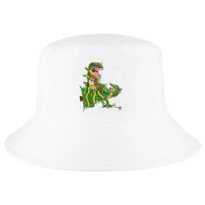 Dinosaur Christmas Tree Rex Family Matching Funny Gift Cool Comfort Performance Bucket Hat