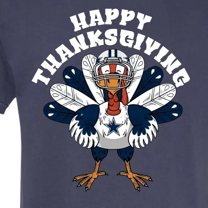 Dallas Cowboys Turkey Happy Thanksgiving Garment-Dyed Heavyweight T-Shirt