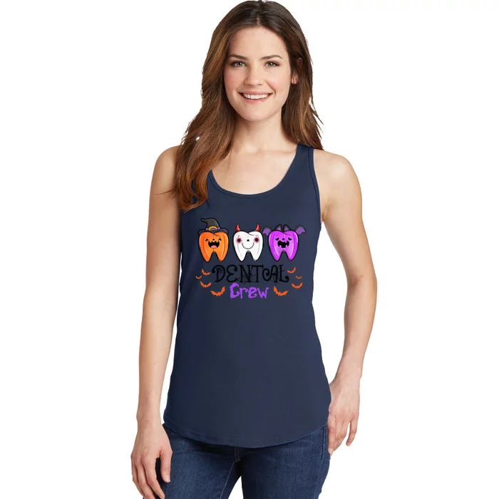 Dental Crew Tooth Halloween Funny Dentist Assistant Meaningful Gift Ladies Essential Tank