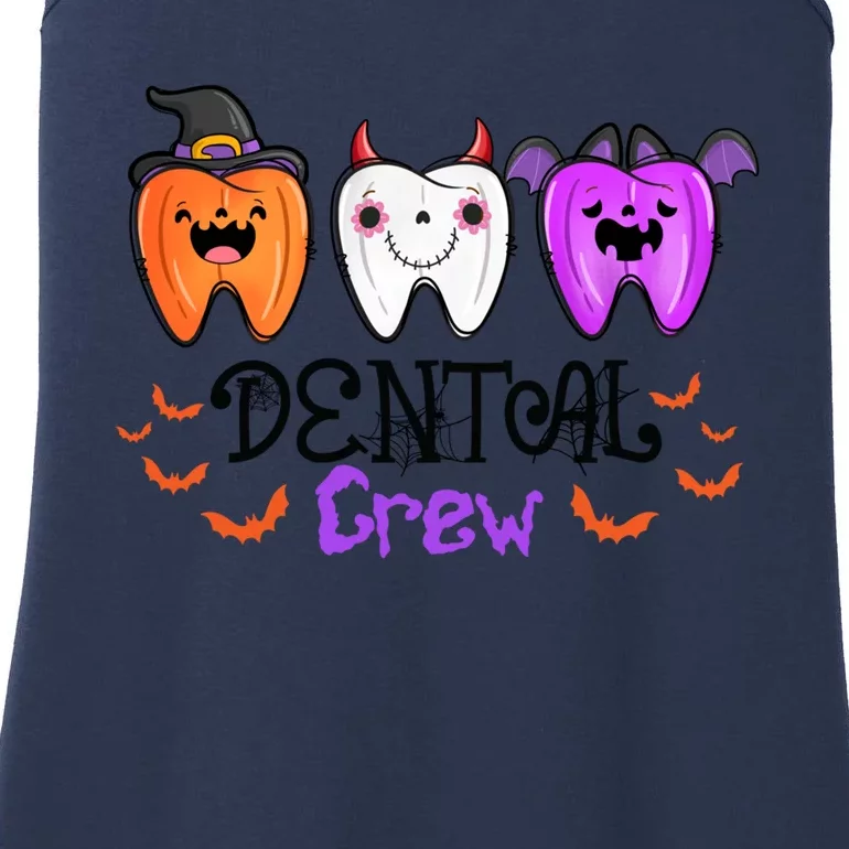 Dental Crew Tooth Halloween Funny Dentist Assistant Meaningful Gift Ladies Essential Tank