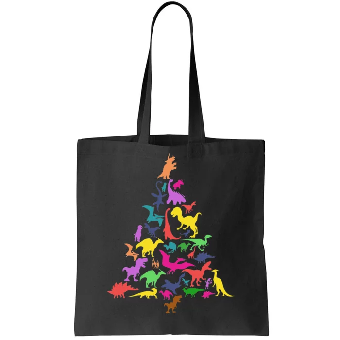 Dinosaur Christmas Tree TRex Idea Dino Xmas Outfit Tote Bag