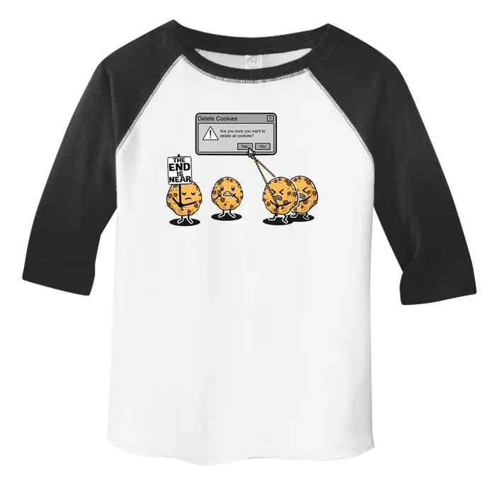 Deleting Cookies The End Is Near Funny Toddler Fine Jersey T-Shirt