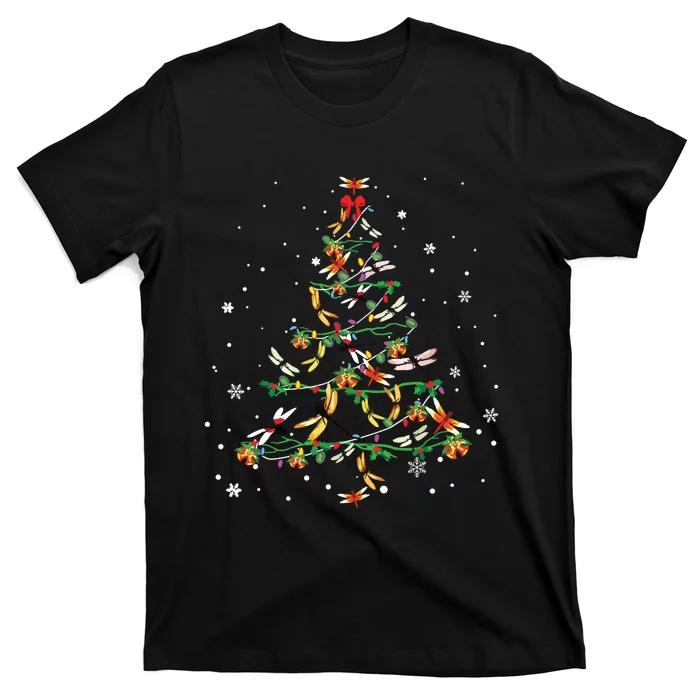 Dragonfly Christmas Tree Ornament Decor Xmas T-Shirt