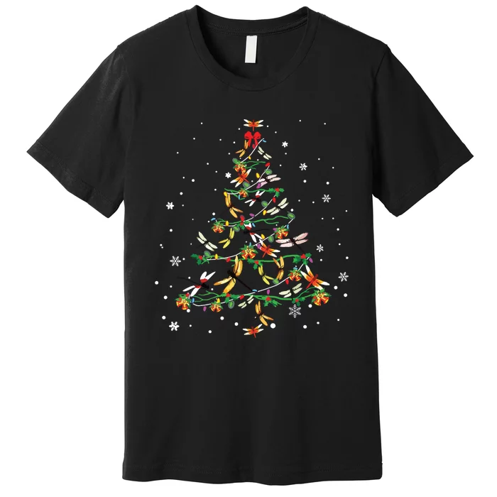 Dragonfly Christmas Tree Ornament Decor Xmas Premium T-Shirt