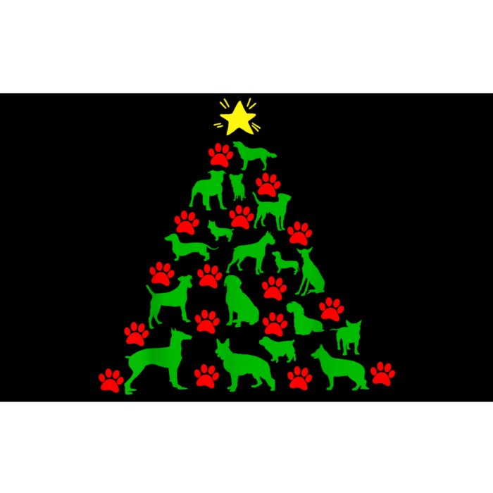 Dog Christmas Tree Dog Christmas Bumper Sticker