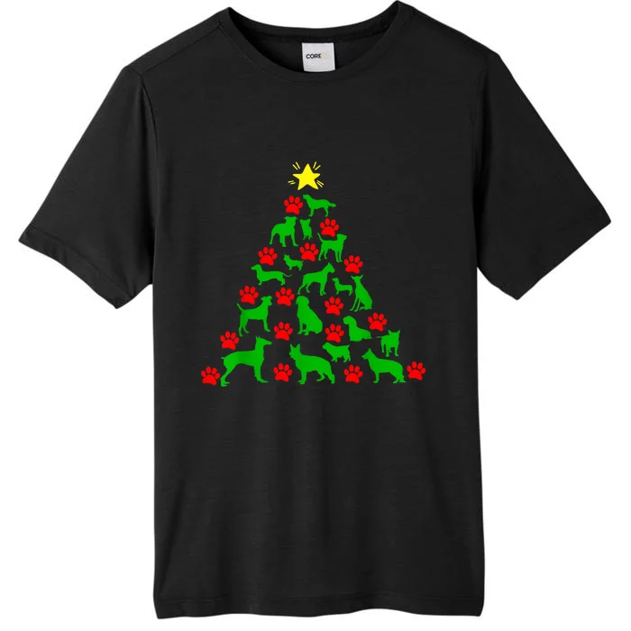 Dog Christmas Tree Dog Christmas ChromaSoft Performance T-Shirt