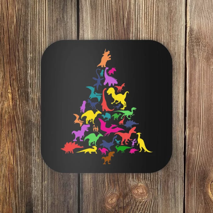 Dinosaur Christmas Tree TRex Idea Dino Xmas Outfit Coaster