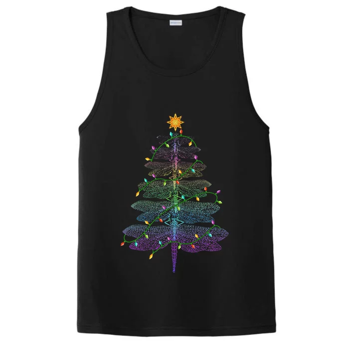 Dragonfly Christmas Tree Light Family Matching Pajamas Xmas Performance Tank