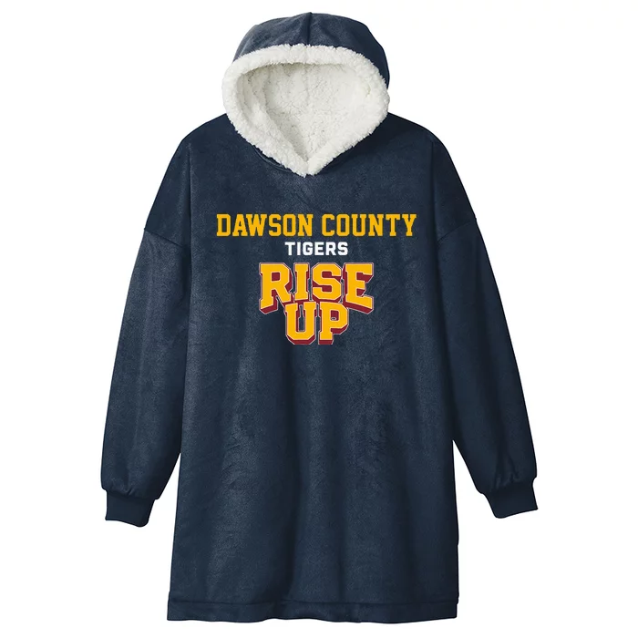 Dawson County Tigers Rise Up Hs Hooded Wearable Blanket