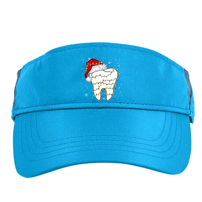 Dentist Christmas Teeth Santa Dental Hygiene Dental Life Adult Drive Performance Visor