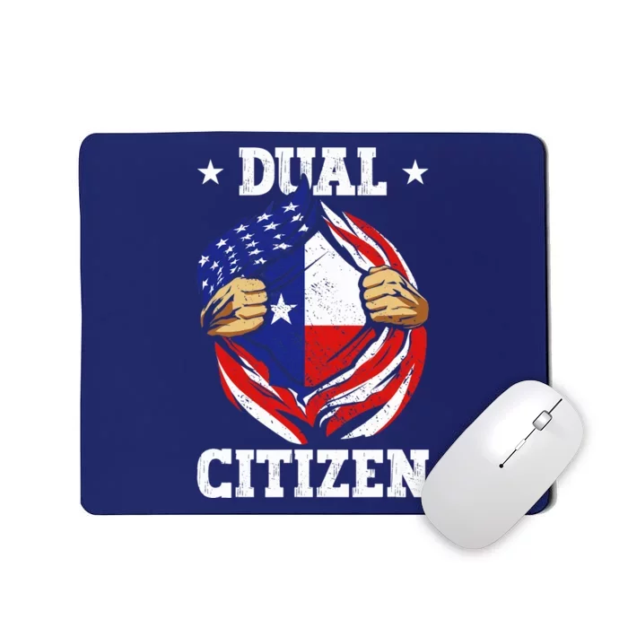 Dual Citizen Texas Pride Usa And Texas Flag Texan Mousepad