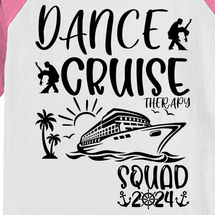 Dance Cruise Therapy Ship Squad 2024 Dancing Cruise Ship Kids Colorblock Raglan Jersey