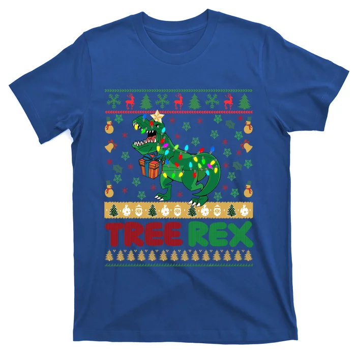 Dinosaur Christmas Tree Rex Ugly Xmas Sweater Cute Gift T-Shirt