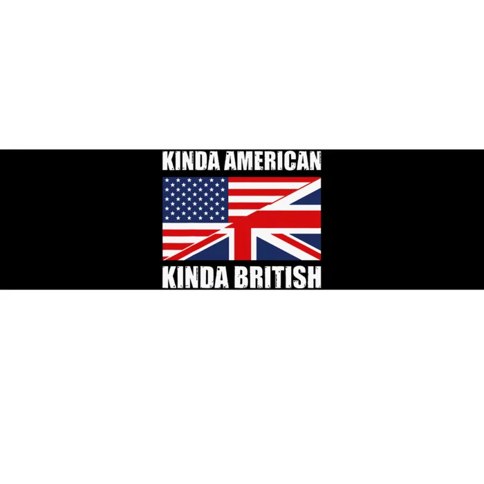 Dual Citizenship UK USA Kinda American Kinda British Bumper Sticker