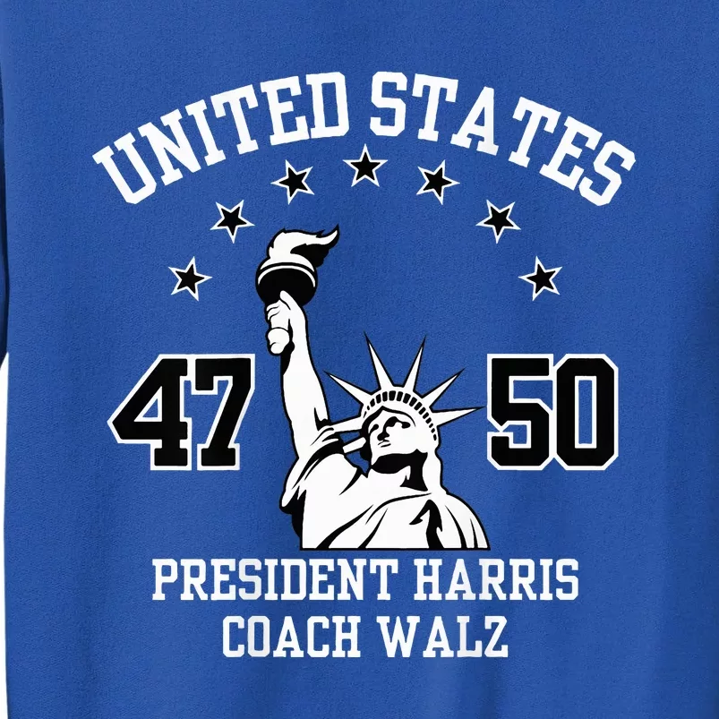 Democracy Championship Usafreedom Harris Walz Election Tall Sweatshirt