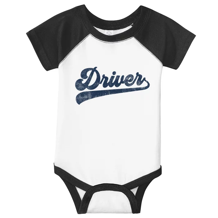 Driver Cute Vintage Graphic Driving Infant Baby Jersey Bodysuit