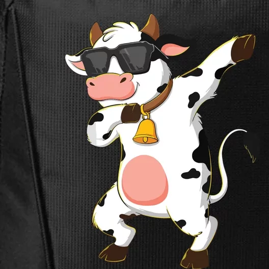 Dabbing Cow Wearing Sunglasses Dab Dance City Backpack