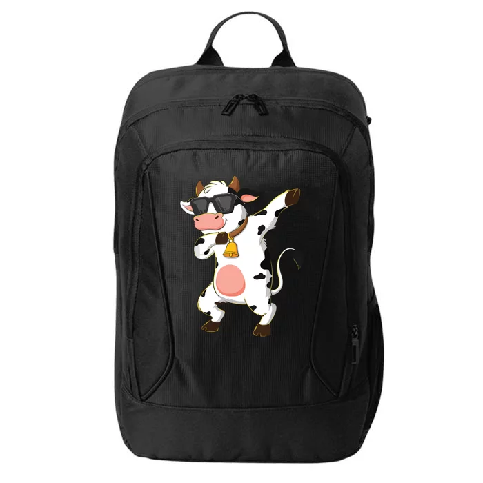 Dabbing Cow Wearing Sunglasses Dab Dance City Backpack