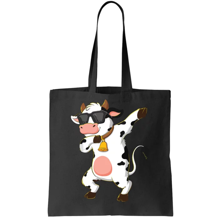 Dabbing Cow Wearing Sunglasses Dab Dance Tote Bag