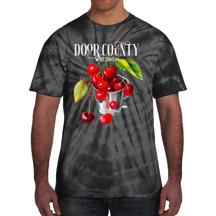 Door County Wisconsin Cherry Blossoms Festival Cherries Fest Tie-Dye T-Shirt