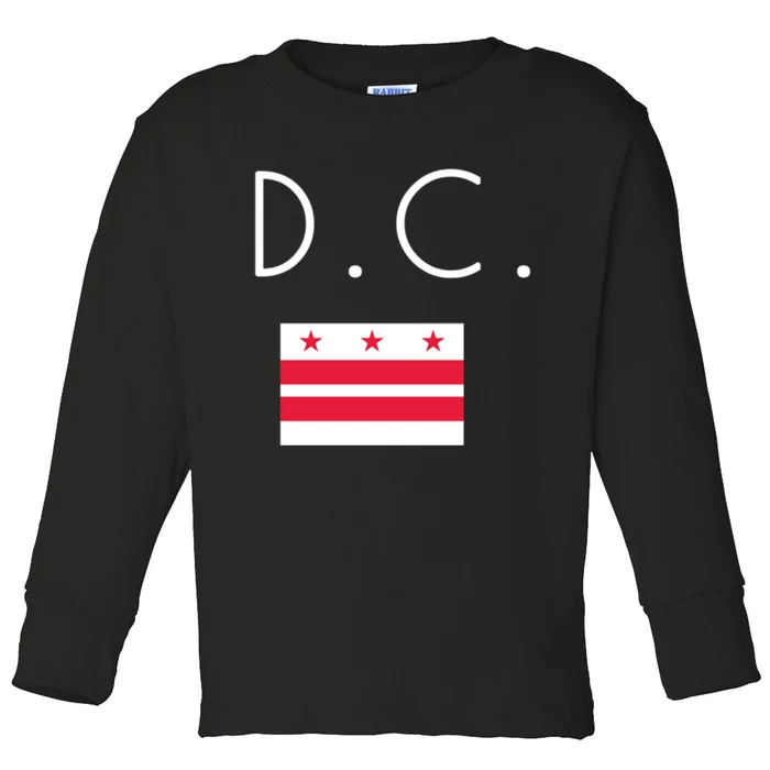 D C Washington District Of Columbia Toddler Long Sleeve Shirt