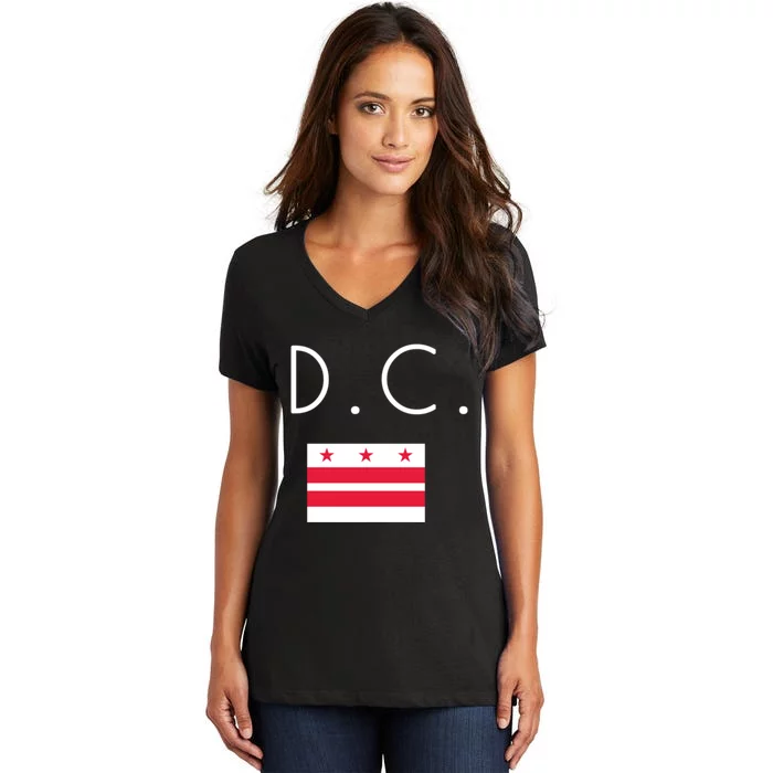 D C Washington District Of Columbia Women's V-Neck T-Shirt