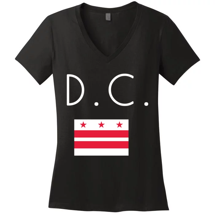 D C Washington District Of Columbia Women's V-Neck T-Shirt