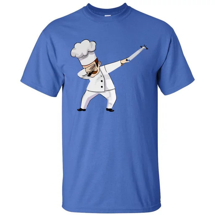 Dabbing Chef With Chefs Knife And Chef Hat For Cooks Gift Great Gift Tall T-Shirt