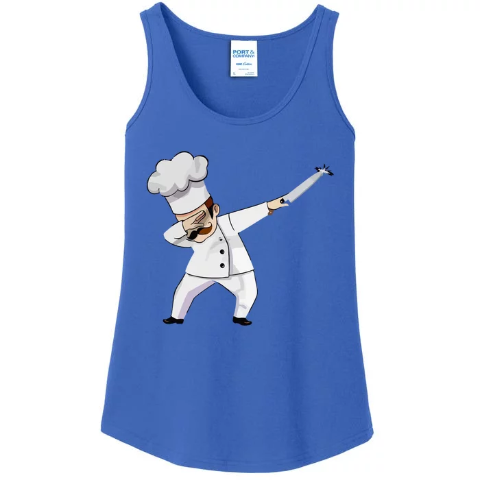 Dabbing Chef With Chefs Knife And Chef Hat For Cooks Gift Great Gift Ladies Essential Tank