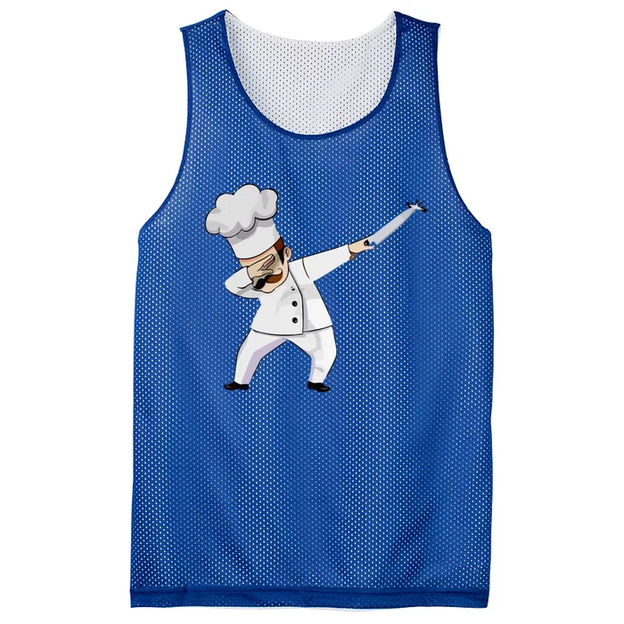 Dabbing Chef With Chefs Knife And Chef Hat For Cooks Gift Great Gift Mesh Reversible Basketball Jersey Tank