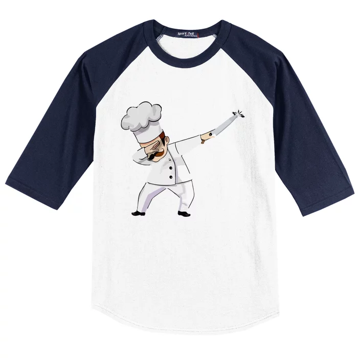 Dabbing Chef With Chefs Knife And Chef Hat For Cooks Gift Great Gift Baseball Sleeve Shirt