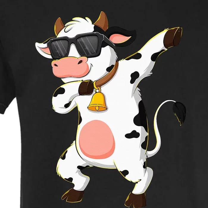 Dabbing Cow Wearing Sunglasses Dab Dance Kids Garment-Dyed Heavyweight T-Shirt