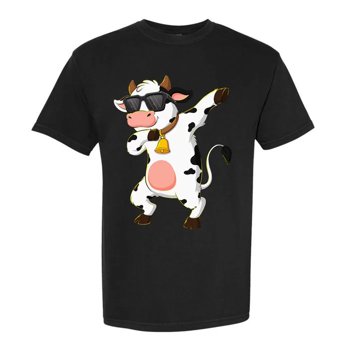 Dabbing Cow Wearing Sunglasses Dab Dance Kids Garment-Dyed Heavyweight T-Shirt