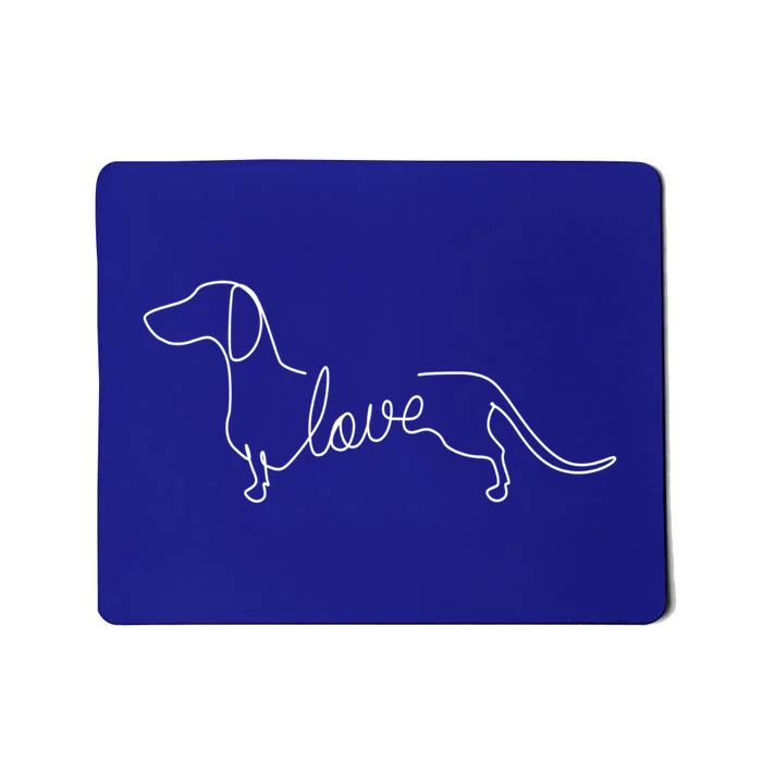 Dachshund Chiweenie Wiener Dog Love Art Sketch Puppy Great Gift Mousepad