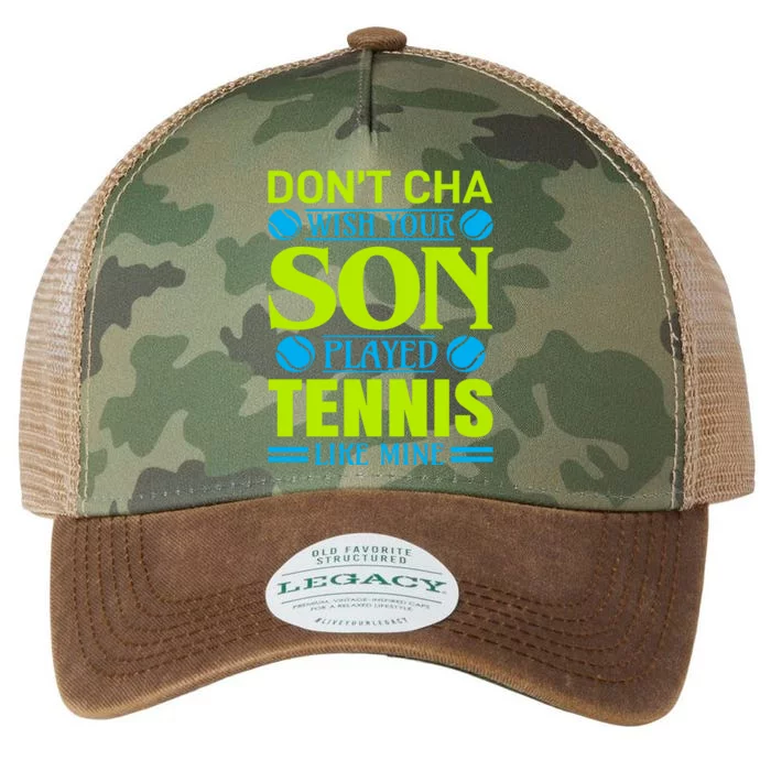 Don't Cha Wish Your Son Played Tennis Like Mine Legacy Tie Dye Trucker Hat