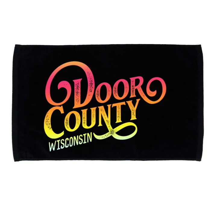 Door County Wisconsin Tourist Design Adults And Kids Souvenir Gift Microfiber Hand Towel