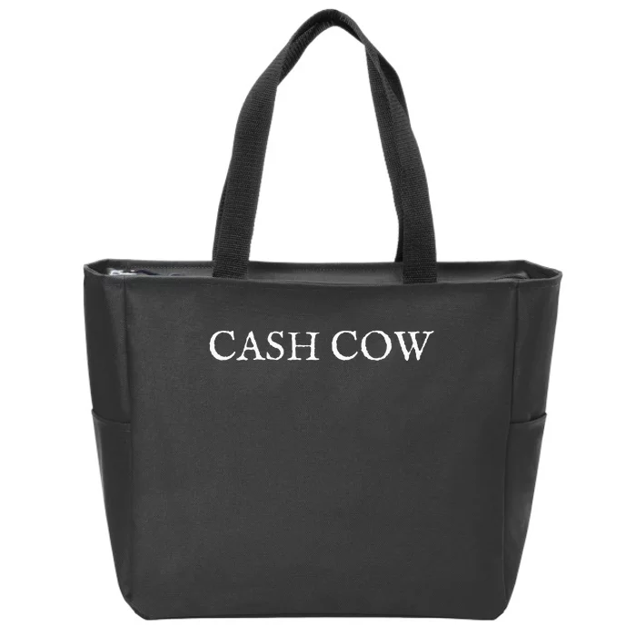 Doja Cat Wearing Cash Cow Zip Tote Bag