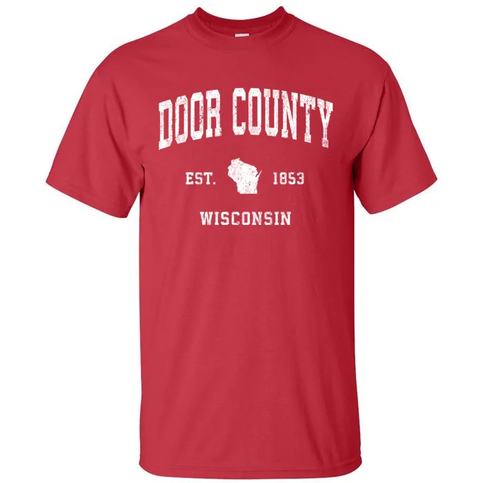 Door County Wisconsin Wi Vintage Athletic Tall T-Shirt