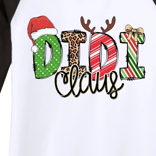 Didi Claus Xmas Happy Family New Santa Claus Christmas Women's Tri-Blend 3/4-Sleeve Raglan Shirt