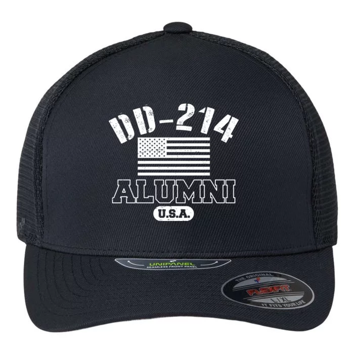 DD 214 Alumni USA Flexfit Unipanel Trucker Cap